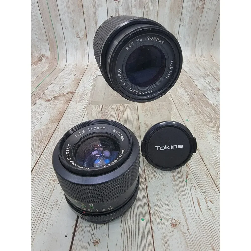 JC Penney Diamatic Lens 1:2.8 F=28mm #320385 - 52mm & Tokins 70-200mm 1:4.5-5.6